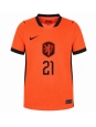 Ženske Nogometnih dresov Nizozemska Frenkie de Jong #21 Domači SP 2026 Kratki rokavi Ženske Nogometnih dresov Nizozemska Frenkie de Jong #21 Domači SP 2026 Kratki rokavi
